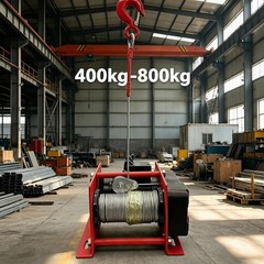 OpenBox!!!220V Electric Small Hoist Lifting Wire Rope Winch Equipment Lift 30M