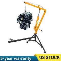1000 lbs Hydraulic Pickup Truck Crane Hitch Mounted Crane 360° Swivel Hoist Lift