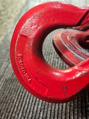 Duff-Norton Coffing Chain Hoist 1.5 ton 1-chain or 2-chain 3 Ton, Red *USED*