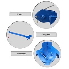1100LB 34.65-45.28” Arm Length Small Portable Folding Elevator / Hand Crane