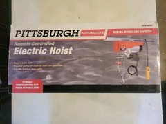 PITTSBURGH 62854 OEM 880 LBS. REMOTE CONTROLLED ELECTRIC HOIST