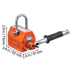 VEVOR Permanent Magnetic Lifter Lifting Magnet 220 lbs/100 kg Neodymium Hoist