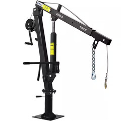 Hydraulic Pickup Truck Crane with Hand Winch, Pickup Truck Bed Hoist Jib Crane-