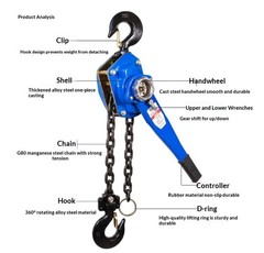 Hand Wrench Hoist Manual Tightener Tensioner Hand Hoist Manual Hoist