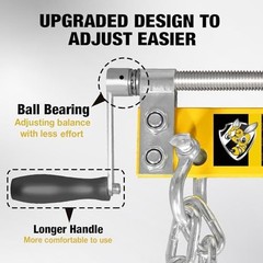 YELLOW JACKET Engine Hoist Shop Crane Engine Leveler 1500lbs Steel with Ball …