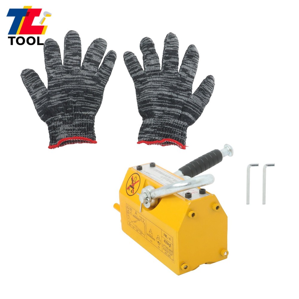 880lbs / 400kg Magnetic Lifter 2.5 Safety Factor Magnet Lifting Hoist Crane