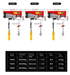 Household Miniature Electric Hoist 220V Small Crane Hoist Decoration Crane