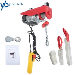 440lbs / 200kg Mini Electric Hoist 110v 6.6ft/2m Wired Remote Control
