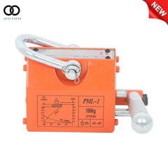 220 lbs/100 kg Permanent Magnetic Lifter Lifting Magnet 2.5 Safety Factor Orange