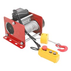 Electric Hoist with Long Steel Wire Rope 10.43×10.63×9.84 in 881LBS 110V Red