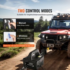 VEVOR 2-in-1 Portable Electric Hoist Power Winch 1100lbs Wireless Remote Control