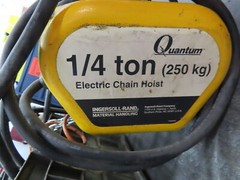 INGERSOLL RAND ELECTRIC HOIST Q50-1ND25H10-6-3CEF25HYZ 1/4 TON SPEED 36/6 230V 3