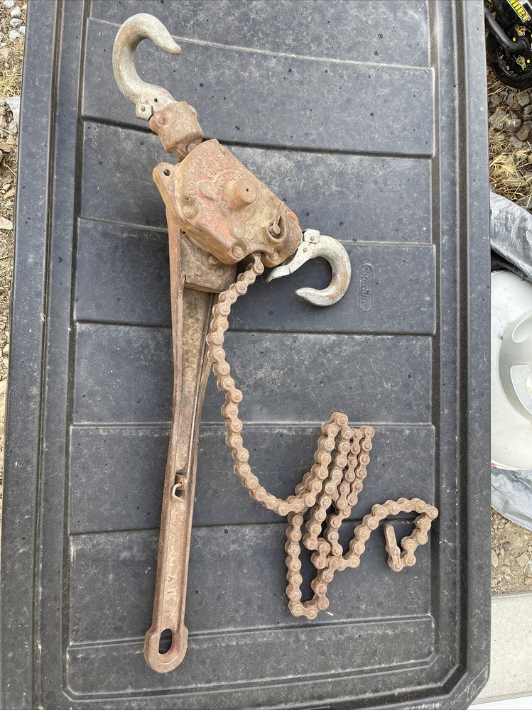 Coffing Hoist Company A-1 Model Ratchet Lever Hoist 1-1/2 to 3 TON Come Along