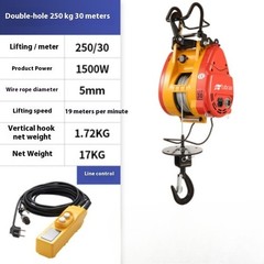 220v Electric Hoist Small Hanging Crane Home Crane Fast Type Winch Lifter