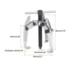 2.5″ 3-Jaw Gear Puller for Bearings, Pulleys Remove, High Carbon Steel