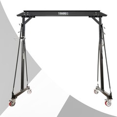 1T/ 2204LB Capacity Portable Mobile Gantry Crane 2.4-3.6m/94.5-141.7” Height