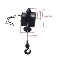2in1 Portable Electric Hoist With Wireless Remote Control 22.9 ft Winch 500-B