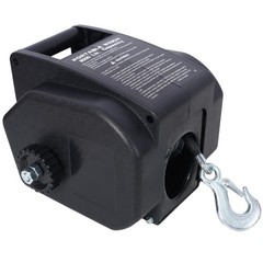 12V Trailer Winch 5000lb – Reversible Boat Winch w/ Galvanized Rope & Remote