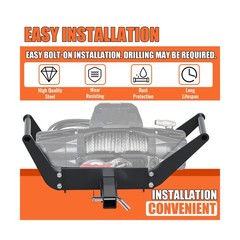 ECOTRIC 10x 4 1/2 Cradle Winch Mount Mounting Plate 8000-13,000 Lb Capacity W…