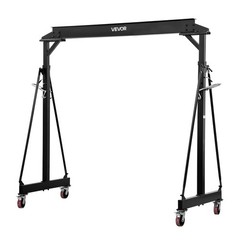 VEVOR Adjustable Gantry Crane 5000 lbs Portable 100.4″-147.6″ Manual Trolley