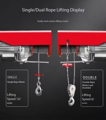 Electric Hoist Home Use Small Crane Lifting Machine Winch Hoist Crane 220V