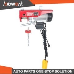 Labwork Electric Hoist 1320lbs Crane Winch with 14FT Wired Remote Control 110V