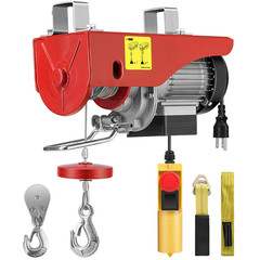 Electric Hoist, 110V 440 Lbs Winch with Remote Control, Zinc-Plated Steel Wire H
