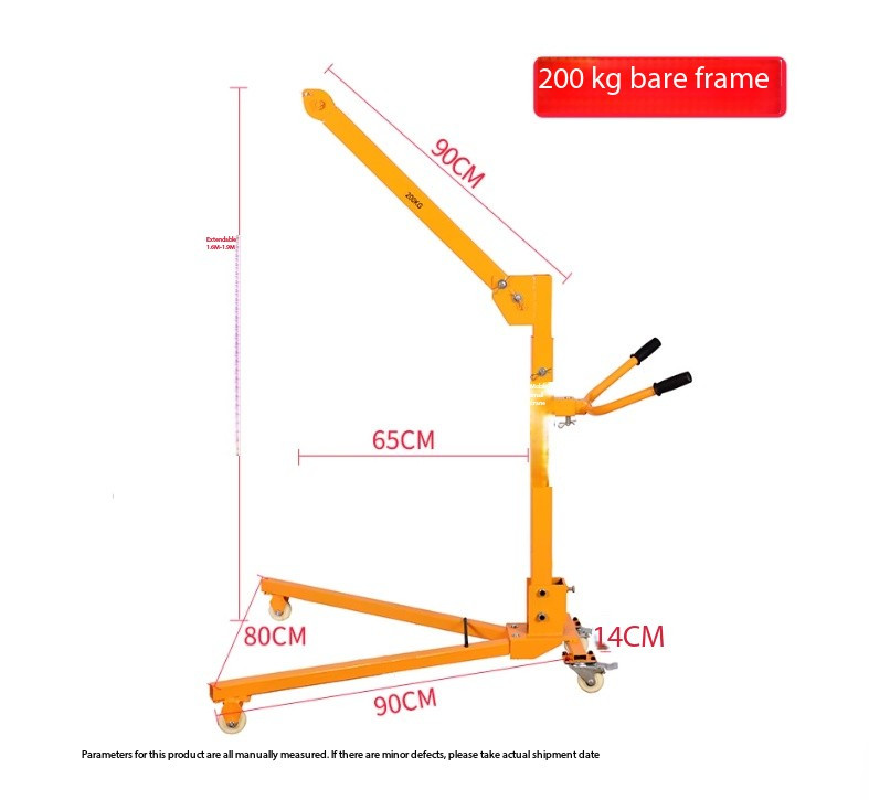 Mobile Compact Portable Foldable Hoist Hand-Cranked Mini Hoist for Home Use