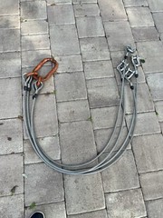 6 ft Crane Rigging Hoist Lift Sling Stainless Steel Cable Attachment Heavy Duty