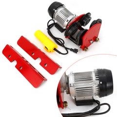 2200lbs Electric Wire Rope Hoist Trolley Overhead Motor Winch Hoist Garage Crane