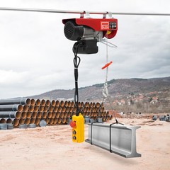 Electric Hoist 440 lbs Remote Control Winch Overhead Crane for Garage Warehouse