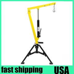 Hydraulic Pickup Truck Crane 360° Swivel Hoist Lift Hitch Mounted Crane 1000 lbs