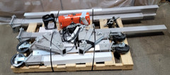 CM Model F 1/2 ton Electric Hoist, 16 fpm 4.8 mpm w/ stand