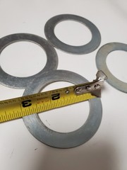 Crane Jib Pin 5lb 6″ x2″ x2″ w 4x 3″ Cotter Pin 4x 3″ Washer ? LOAD & A-2-B Co ?