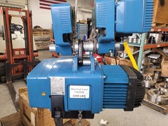 DEMAG 1 TON ELECTRIC CHAIN HOIST, DC-PRO 10-1000, MOTORIZED TROLLEY, DUAL SPEED