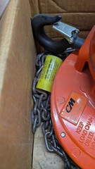 CMCO CYCLONE SERIES 646 MANUAL HAND CHAIN HOIST – 1 TON CAPACITY – 8 FT LIFT