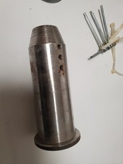 Crane Jib Pin 5lb 6″ x2″ x2″ w 4x 3″ Cotter Pin 4x 3″ Washer ? LOAD & A-2-B Co ?