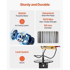 Electric Hoist 220V Compact Electric Hoist 0.5 TonneLifting AirConditioningHoist