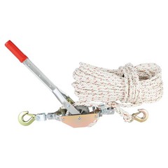 Vevor Rope Puller 3/4 Ton 1653 Lbs Pulling Capacity 100 Of 0.6 Dia. Rope 2 Hook