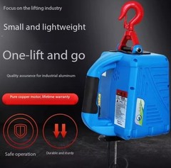 Electric Hoist 220V Domestic Lifting Machine with Remote Control Traction