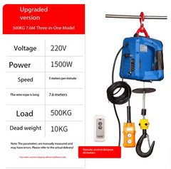 Micro Electric Hoist 220v Crane Lifting Motor Wireless Remote Control Elevator