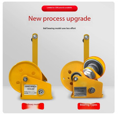 Hand Hoist Pounds Self Locking Manual Winch with Wire Rope and Hook Hand Tool