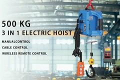 Portable Electric Hoist, Miniature Electric Hoist, 220V Hoist, Small Crane