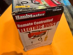 Haul Master 440lbs Electric Hoist Winch 110V Electric Winch Wired Remote Control