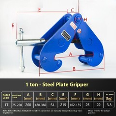 Rail Clamp Hoist YC-Type Channel Steel I-Beam Fixture Lifting Clamp Tool