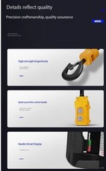 Electric Hoist 220V Portable Crane for Home Use – Compact Air Conditioner Lift
