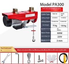 Electric Hoist Home Use Small Crane Lifting Machine Winch Hoist Crane 220V
