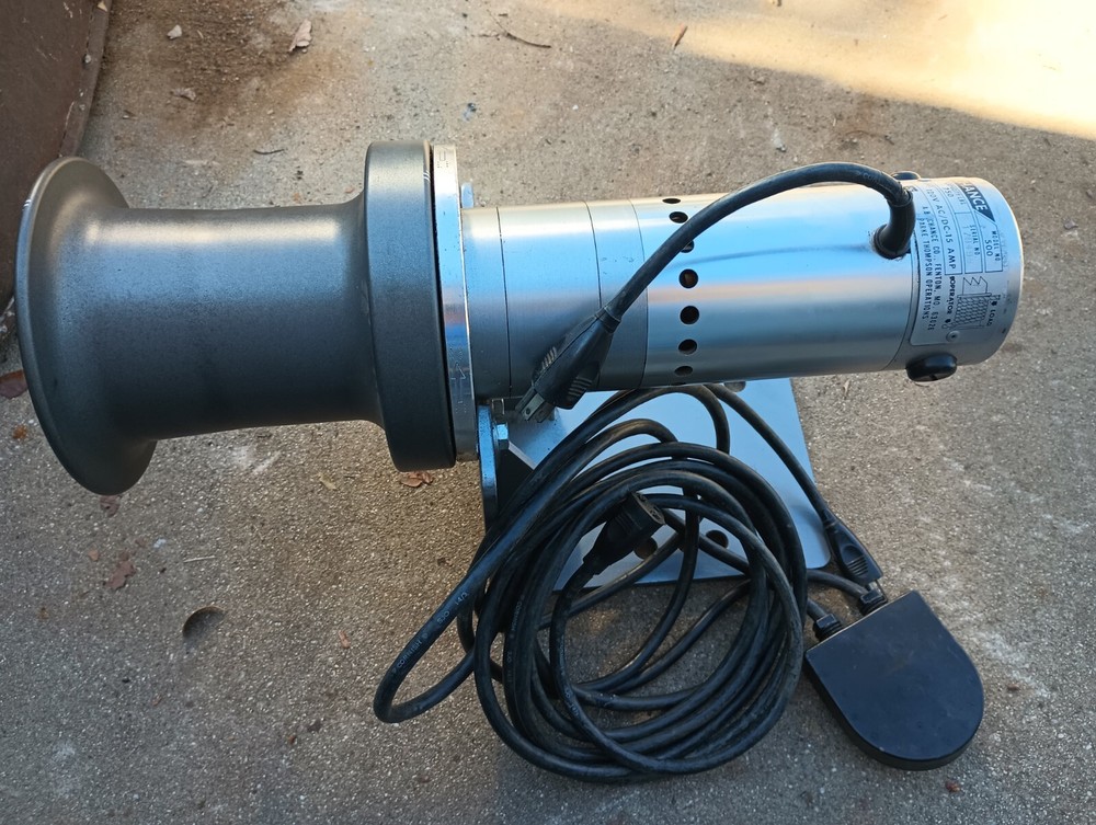 AB Chance 750 lb Capacity Electric Capstan Hoist Model 500 W/ Pedal