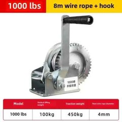 Manual Hand Winch Manual Winch Small Lifting Winch with Wire Rope
