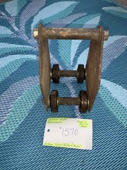 Custom Made, Manual Hand Lift, Steel, Engine Hoist/ Roller/ Mover, Rolls On Beam
